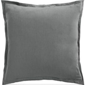 OAKE Solid Cotton Tencel Sham, European, Gray